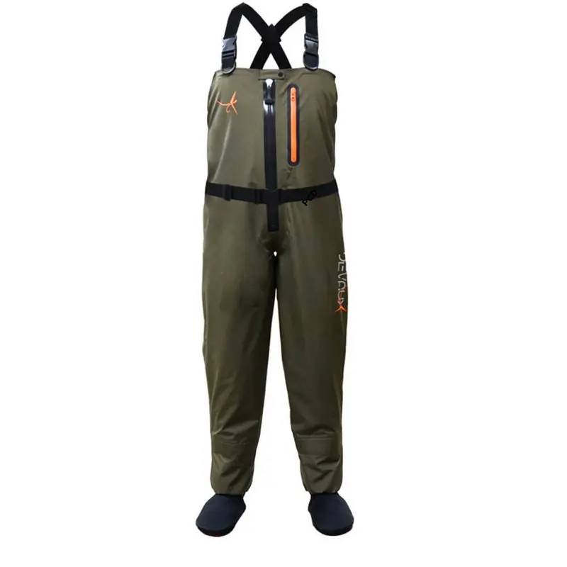 Waders Devaux Stocking Respirant Zip 400 Olive Prix Réduit