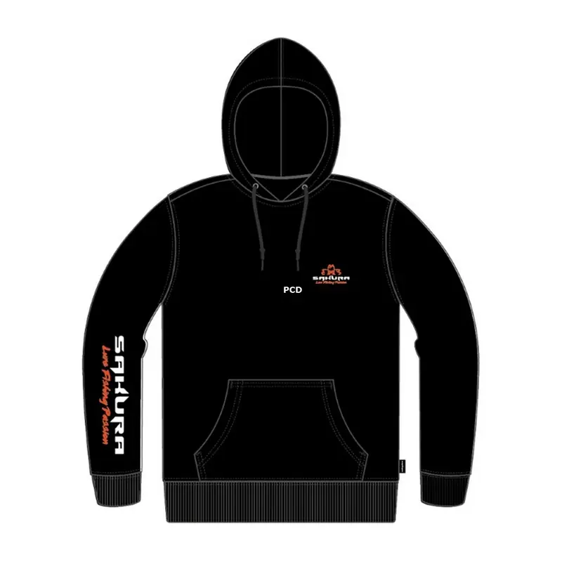 Usine Directe Sweat Homme Sakura Hoodie Noir