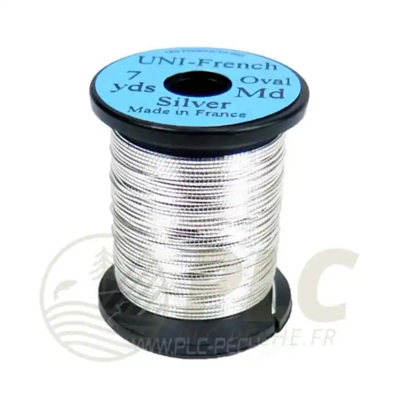 Seulement Aujourd'hui Tinsel UNI French Oval Silver