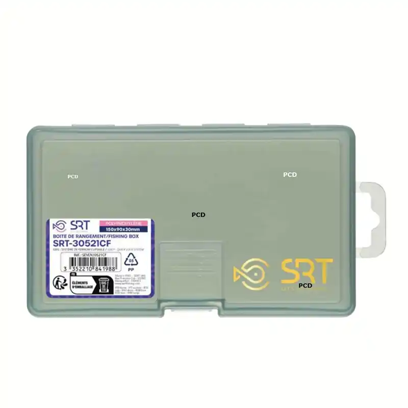 Boîte SRT Polypropylène Gris Fumé 1 Compartiment 30521 CF Prix Réduit