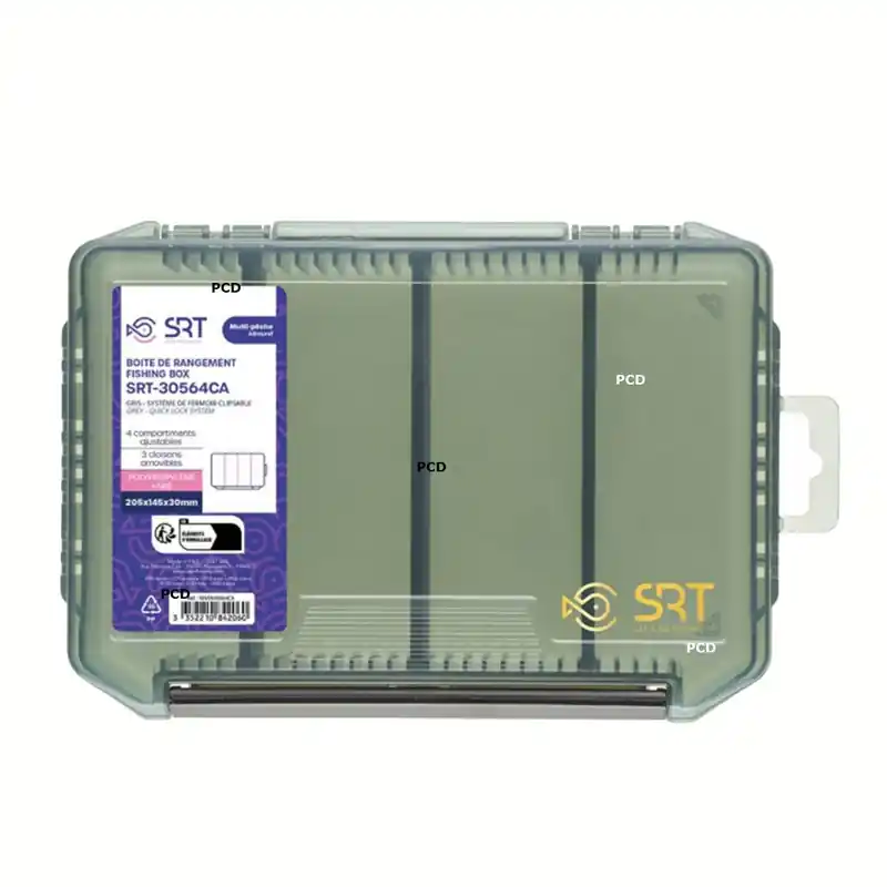 Boîte SRT Polypropylène Et ABS Gris Fumé 4 Compartiments 30564 CA Solde