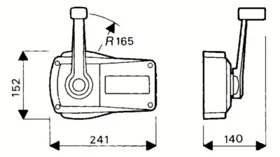 Boîtier Latéral mono-levier Ultraflex B90 Super Prix