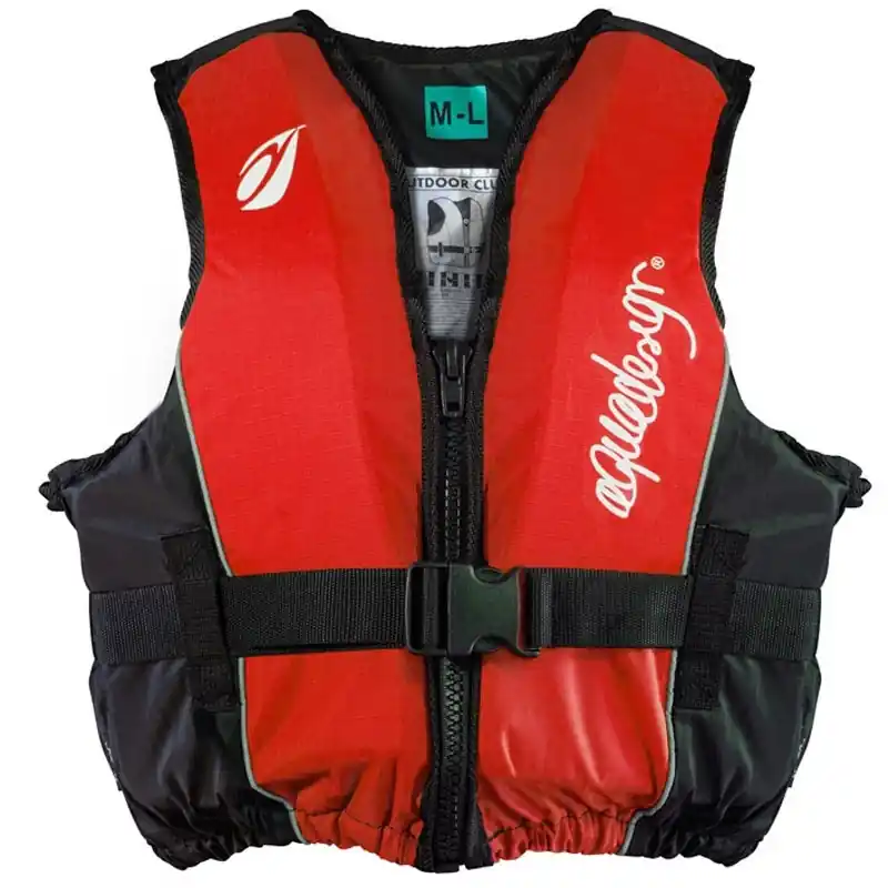 Gilet Aqua Design Outdoor Club Rouge/Noir Expédition Rapide