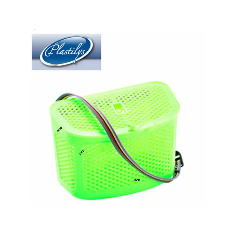 Bon Marché PANIER DE PECHE ENFANT PLASTILYS VERT FLUO