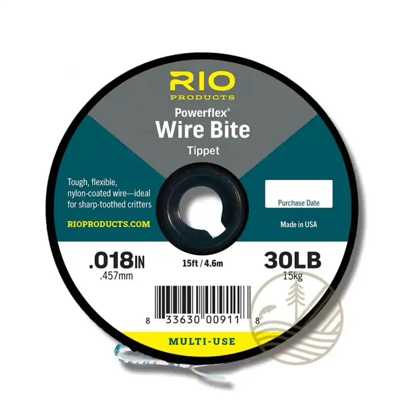 Fils Acier Gainé RIO Powerflex Wire Bite Tippet Nouvel Arrivage