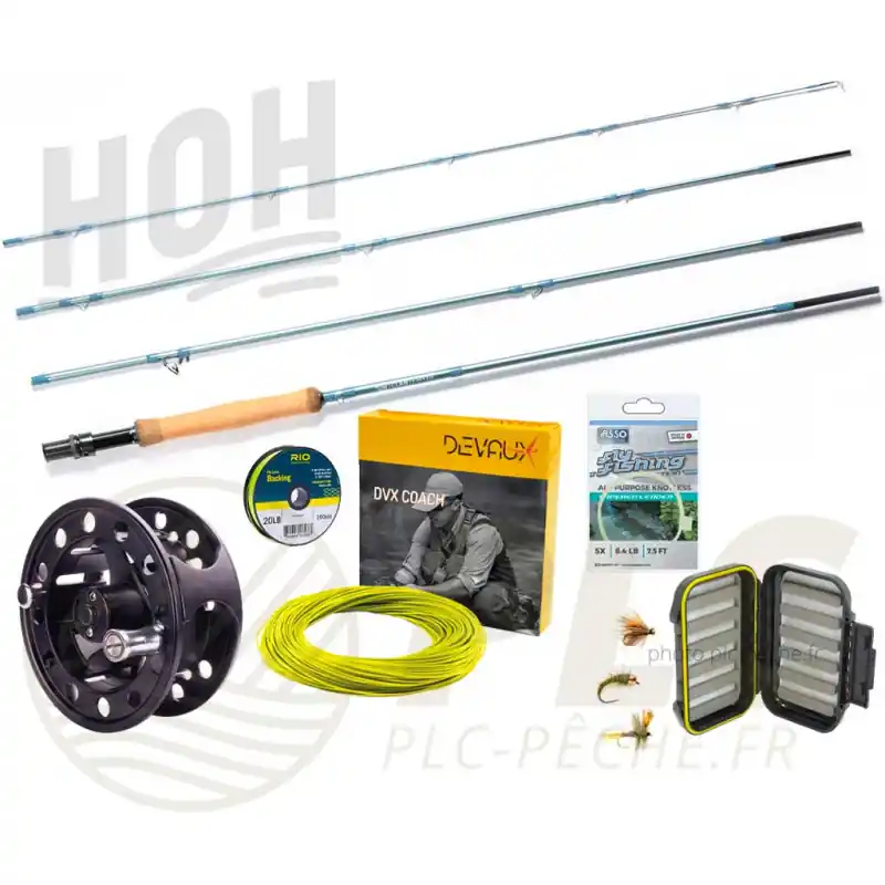 Pack Canne à Mouche HOH 9‘ soie 4 Jusqu'à Épuisement Des Stocks