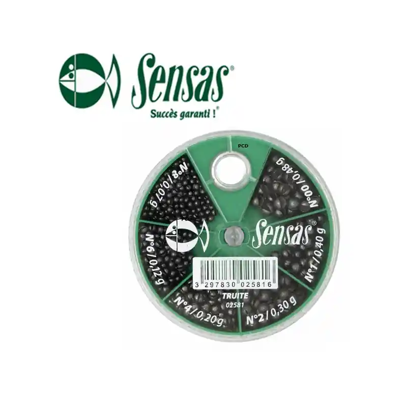 BOITE DE PLOMBS STANDARD TRUITE SENSAS Commande En Gros