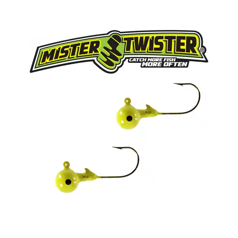 Retour Gratuit TETES PLOMBEES MISTER TWISTER JAUNE PAR 3
