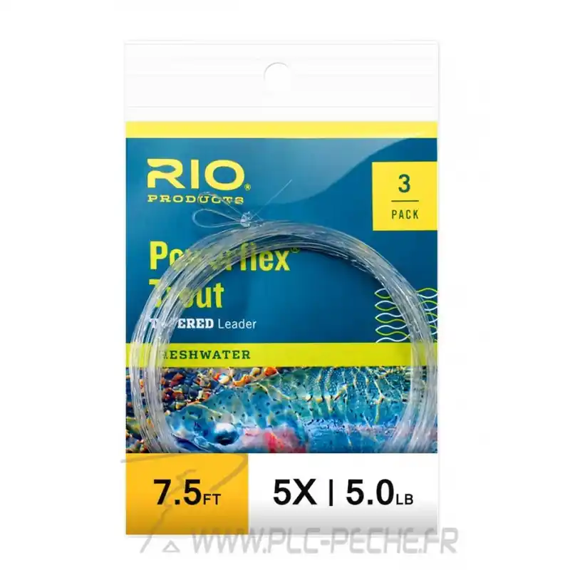 Bon Plan Bas de Ligne RIO Powerflex (pack de 3) 7‘5 (2,30m)