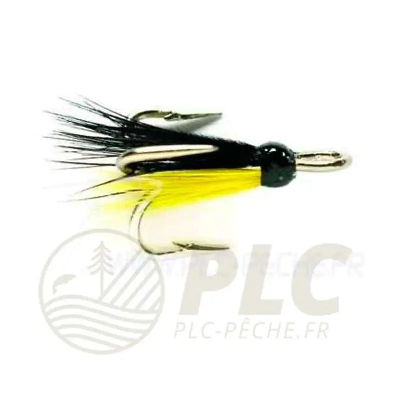 Mouche Saumon FULLING MILL Micro Madelain Black & Yellow Prix Cassé