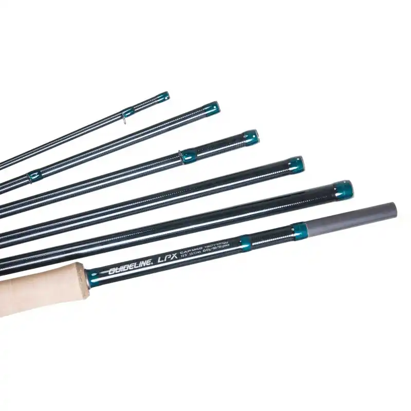 Canne à mouche 2 mains GUIDELINE LPX Chrome 12‘6 soie de 7/8 (6 brins) Prix Cassé