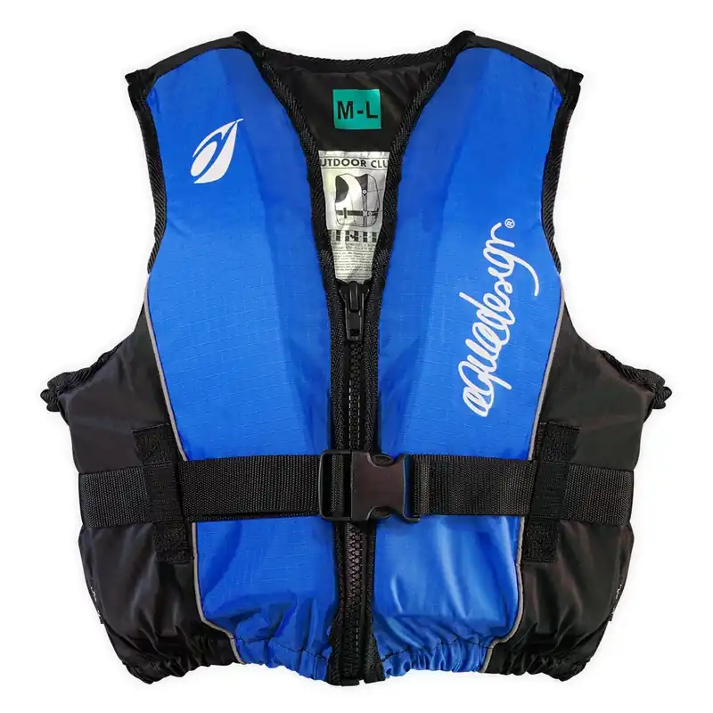 Gilet Aqua Design Outdoor Club Bleu/Noir Satisfait Ou Remboursé