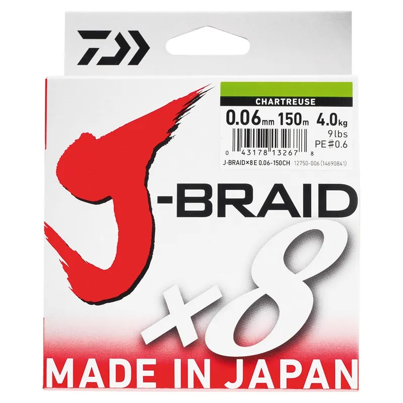 Tresse Daiwa J Braid 8 brins 300 m Multicolore Commander Vite