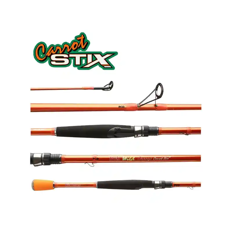 CANNE SPINNING CARROT STIX WILD WILD ORANGE 2M01 MEDIUM 2 BRINS Promotion