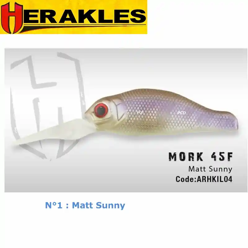 Réduction Leurres Flottant Herakles Area Fishing Jerkbait Mork 45F