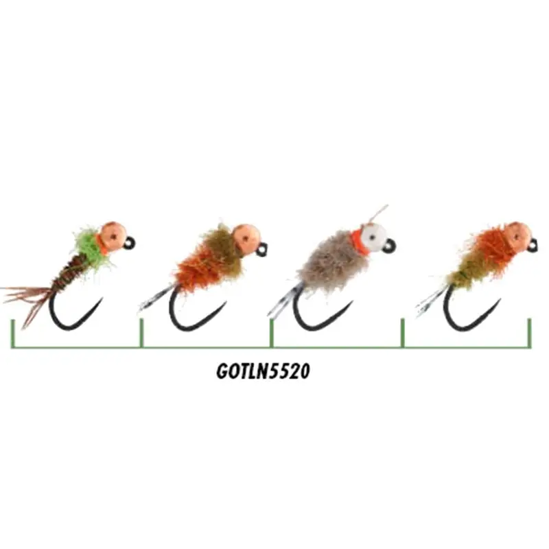 Set De 4 Nymphes Garbolino Jig Retour Gratuit