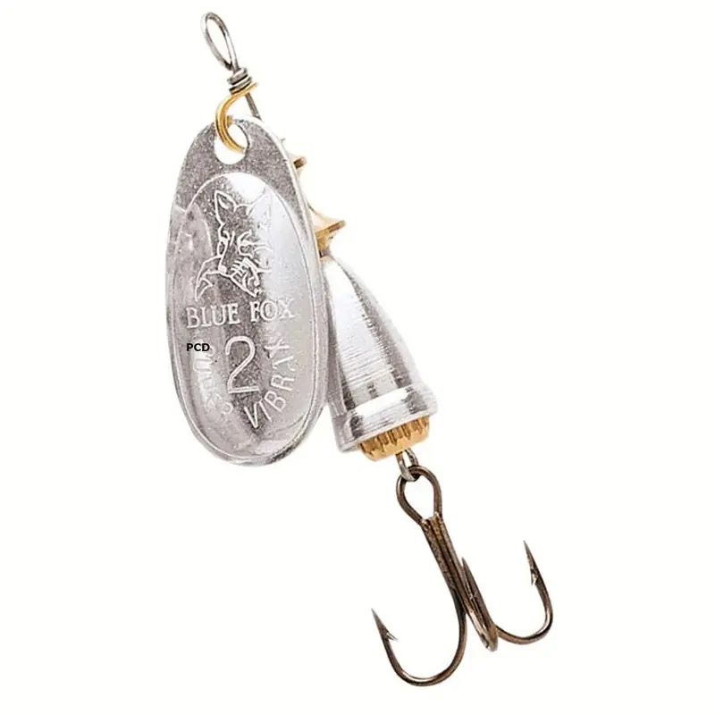 Cuiller Tournante Blue Fox Vibrax Original Argent En Vrac Par 12 Acheter Direct