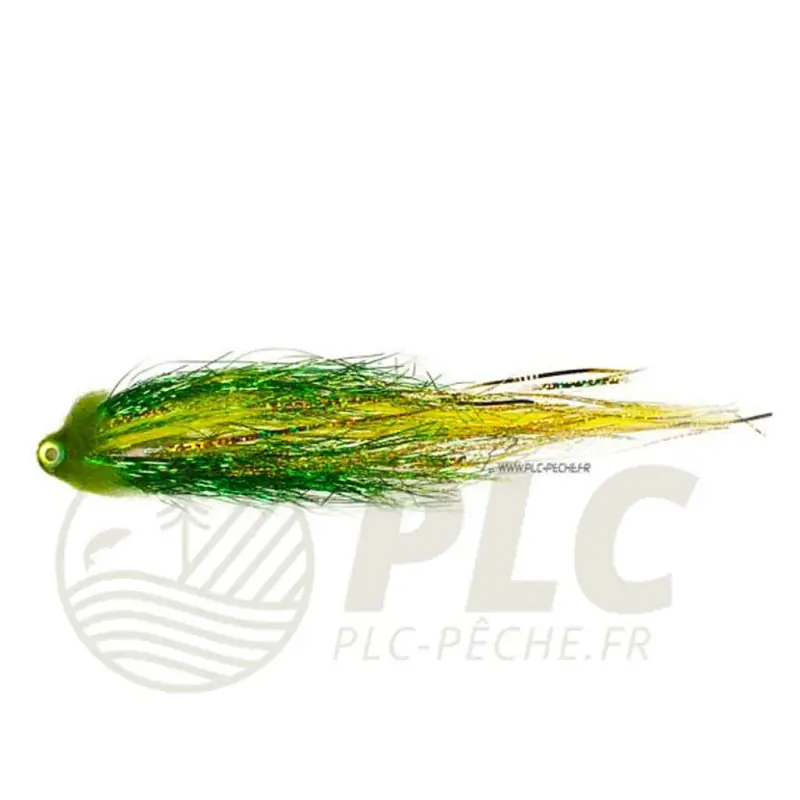 Mouche Brochet Pike Tube Niklaus Bauer Sheep Head Green Gold Dernier Modèle