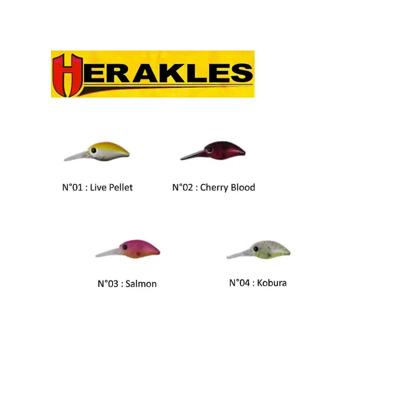 Leurres Flottant Herakles Area Fishing Crankbait Deep-J 31mm Vente Flash