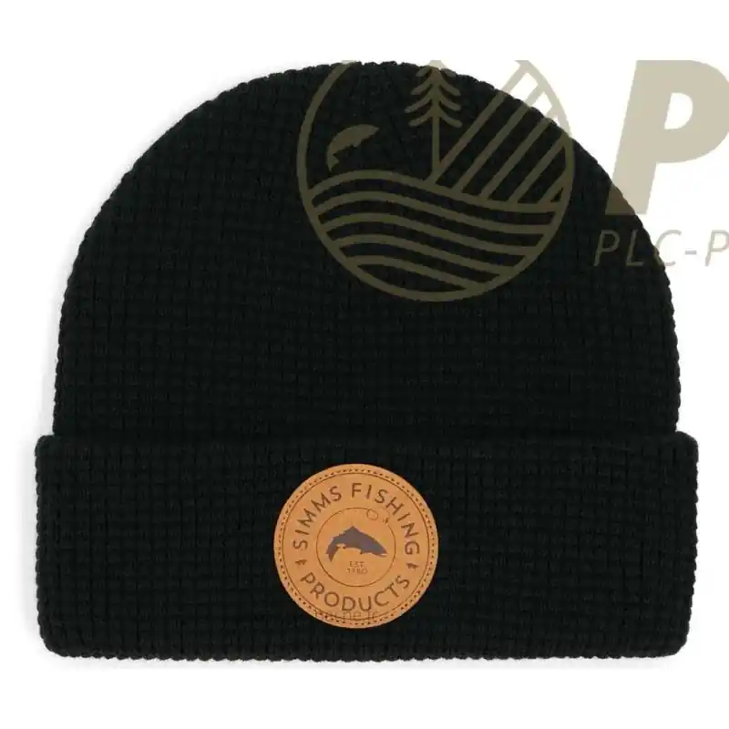 Bonnet SIMMS Everyday Waffle Knit Beanie Black Certifié