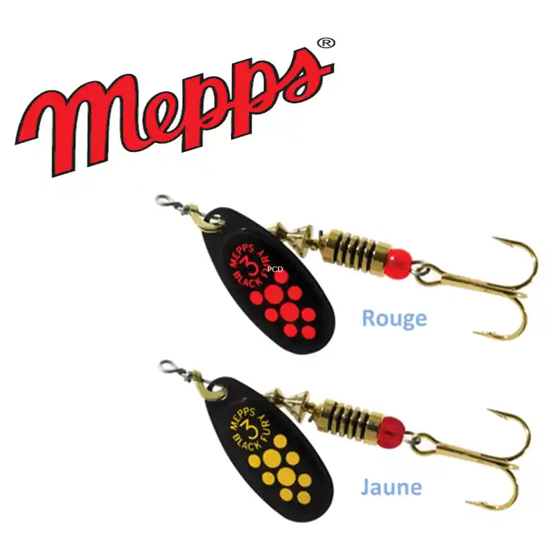 Nouvel Arrivage Cuiller Mepps Black Fury Jaune