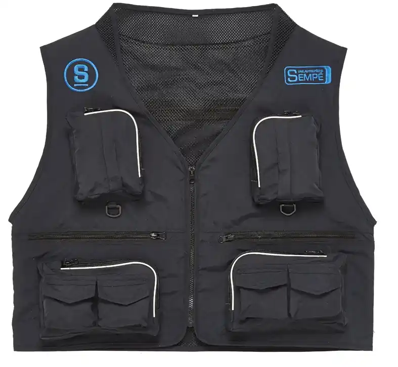 Gilet microfibre Flow Pierre Sempé Noir Taille L Seulement Aujourd&rsquo;hui