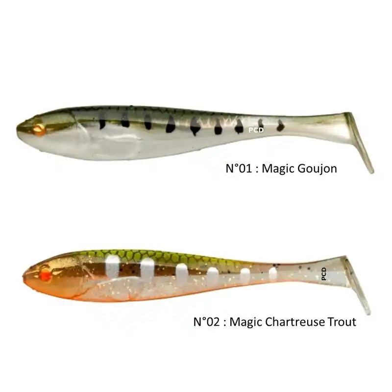 Vente Directe Leurres Souples Illex Magic Slim Shad 50MM Par 8