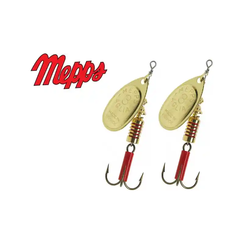 PACK DE 2 CUILLERS MEPPS AGLIA OR Commander Maintenant
