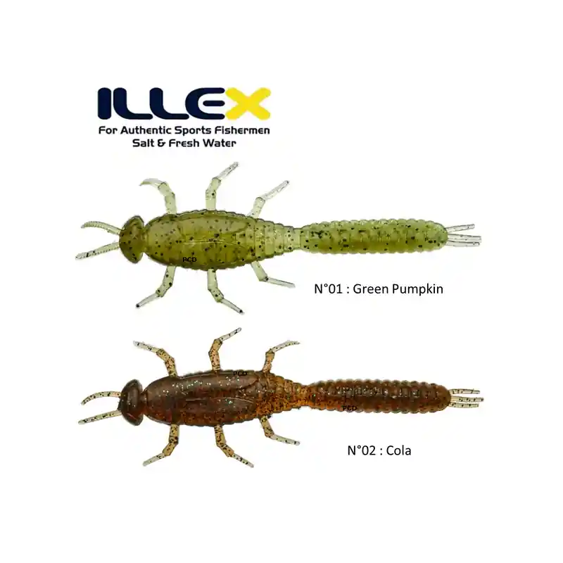 Super Prix Leurres Souples Illex Magic May Fly 4.8CM Par 12