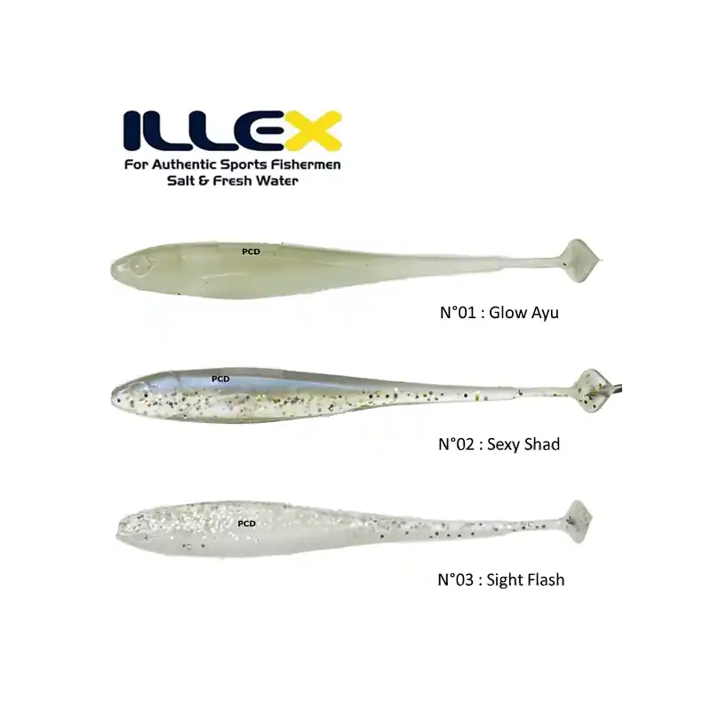 Leurres Souples Illex Magic Finess Shad Par 12 Dernier Modèle