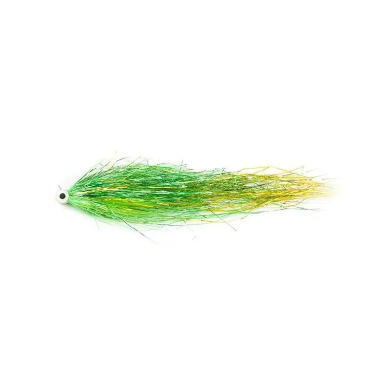 Dernier Modèle Mouche brochet pike tube Niklaus Bauer green gold