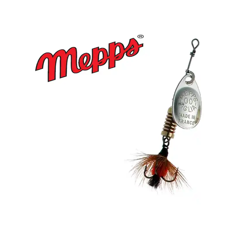 Cuiller Mepps Aglia Argent Mouche Rouge Nouveauté