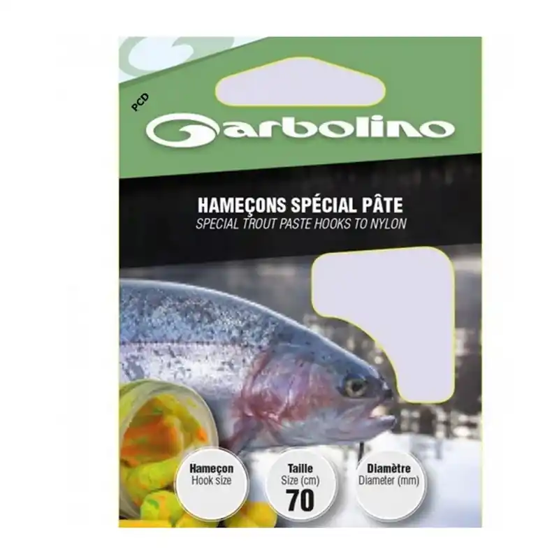 Produit De Marque Hameçons Montés Garbolino Spécial Pate 70CM