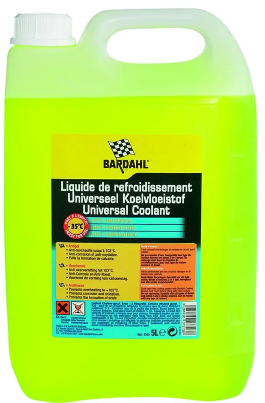 Liquide de refroidissement universel Bardhal 5 litres Expédié Aujourd&rsquo;hui