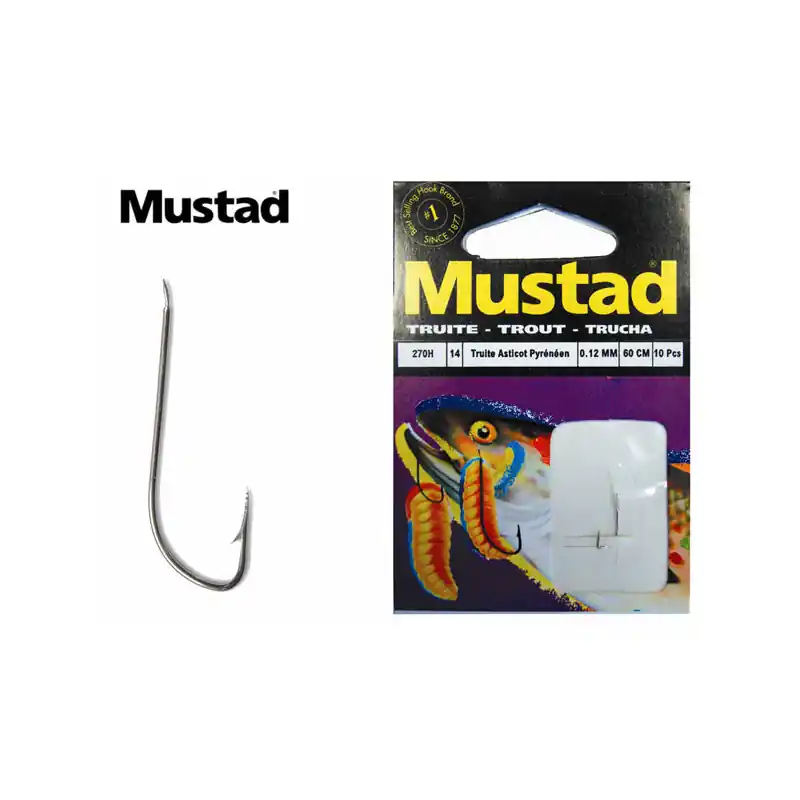 Acheter Direct HAMECONS MUSTAD MONTE TRUITE ASTICOTS PYRENEEN 270H PAR 10