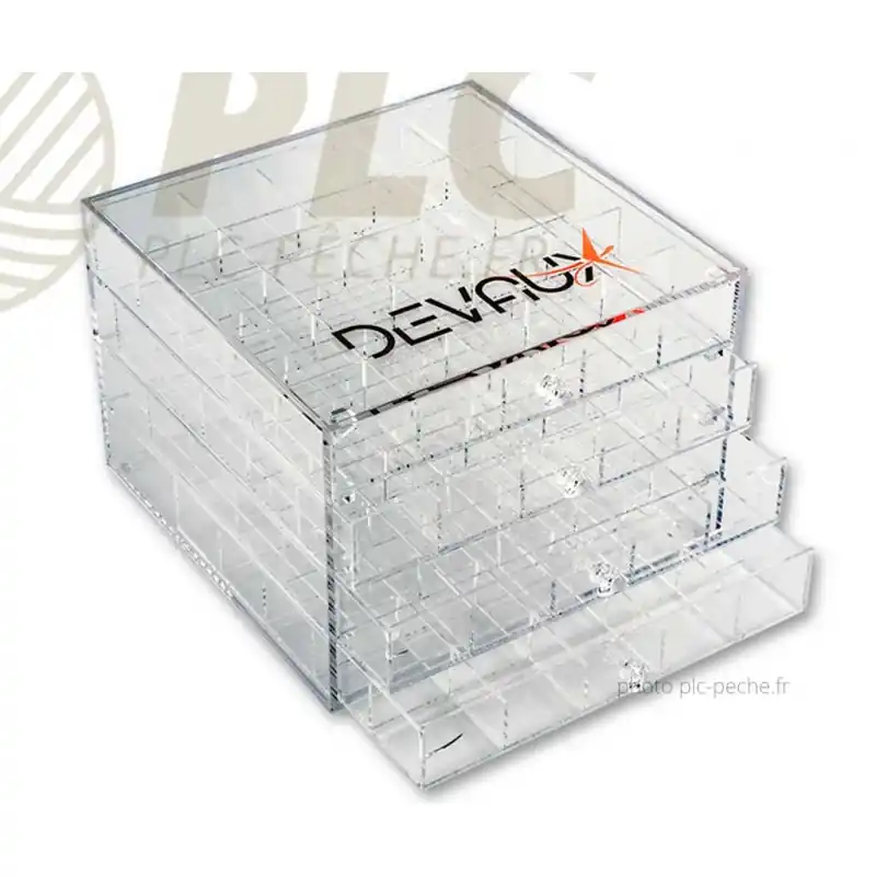 Must-Have Boîte à mouche Plexiglass DEVAUX 100 cases