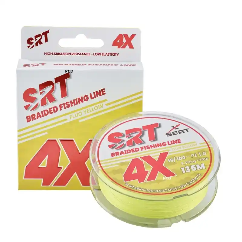 Meilleur Prix Tresse Srt 4X Fluo Yellow 135M