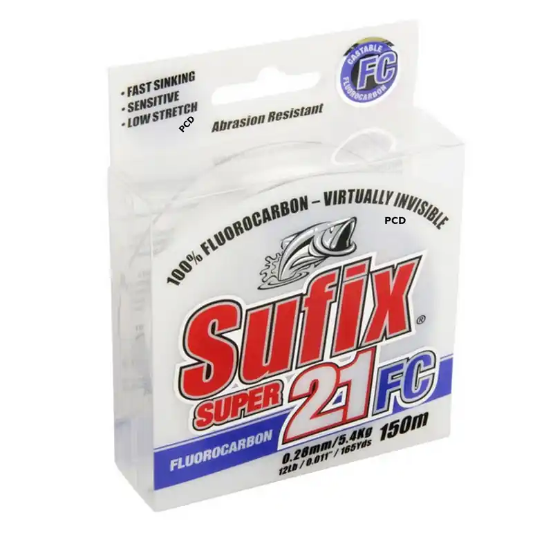 Fluorocarbone Sufix Super 21 FC Clear 50M Hanging With Socket Spool Expédition Rapide