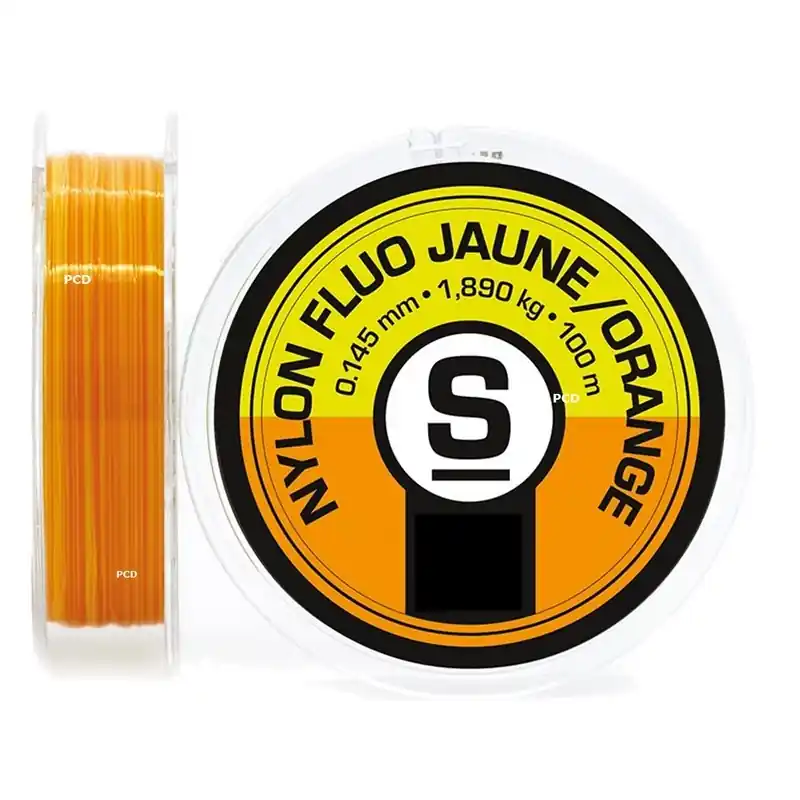 Nylon Pierre Sempé Bicolore Jaune Et Orange 100m Satisfait Ou Remboursé
