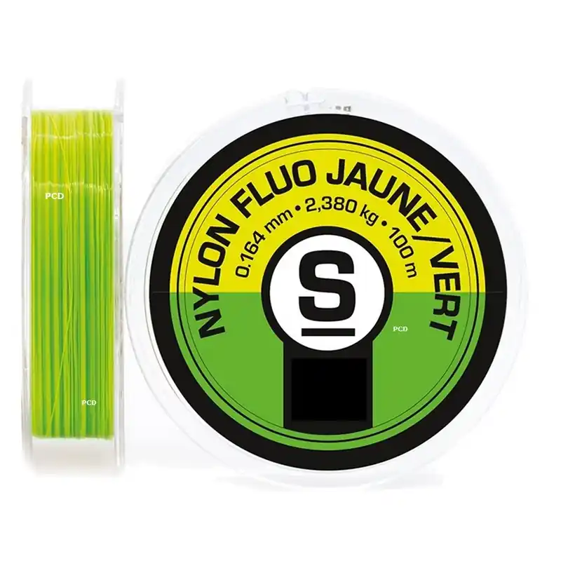 Nylon Pierre Sempé Bicolore Jaune Et Vert 100m Quantité Limitée