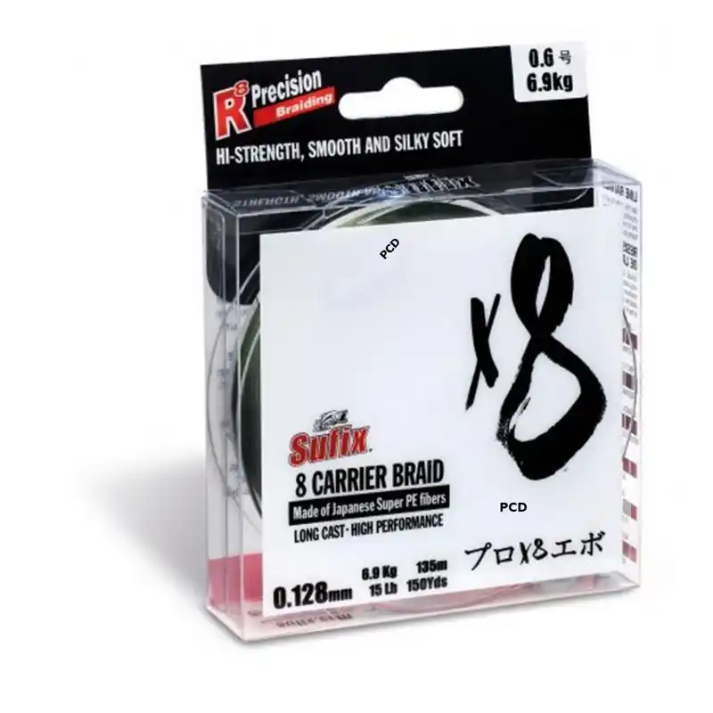 Top Vente Tresse Sufix X8 Braid Multicolor 450M