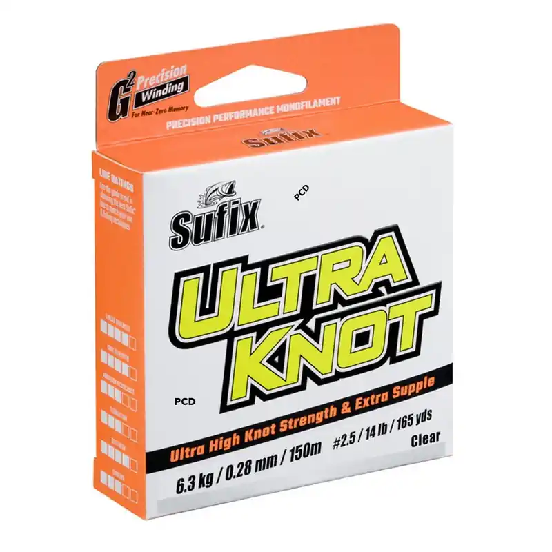 Nylon Sufix Ultra Knot Neon Yellow Orange Bulk Expédié Aujourd'hui