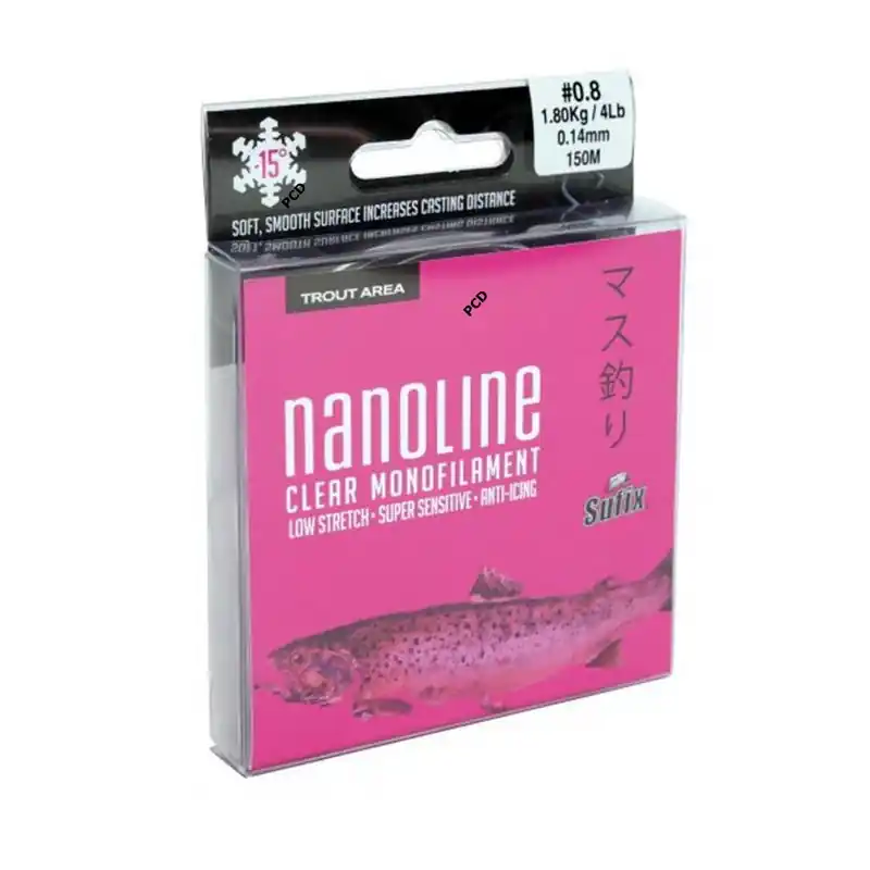 Nylon Sufix Nanoline Clear 150M Populaire