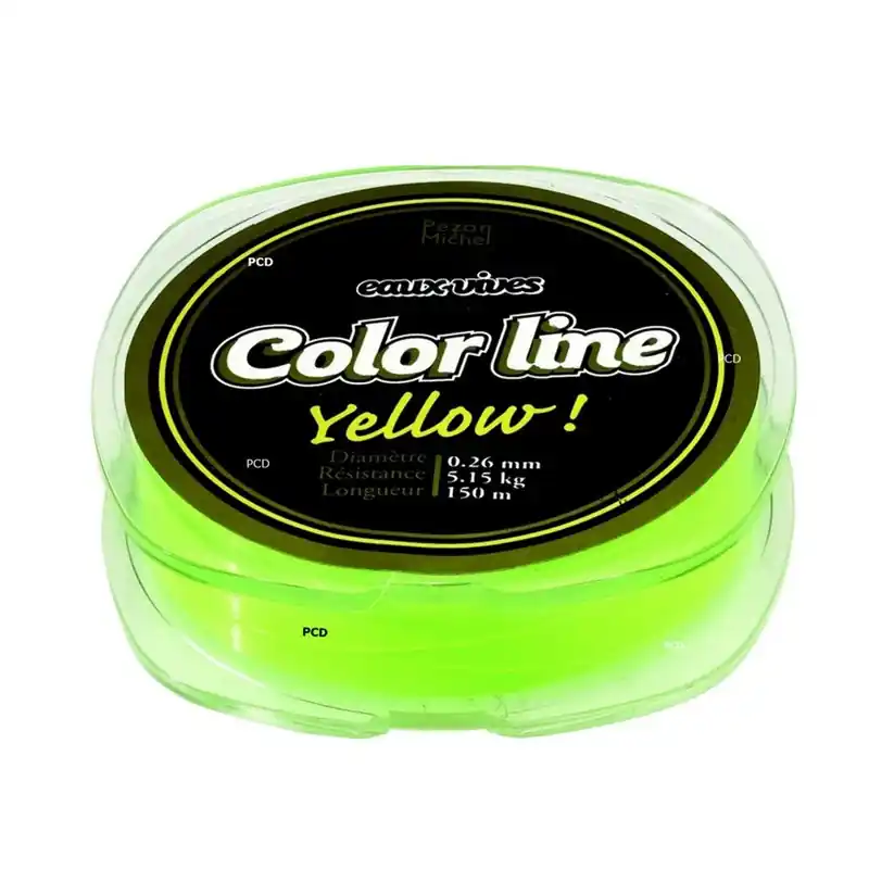 Prix Promo Nylon Pezon Et Michel Eaux Vives Color Line 150M Jaune