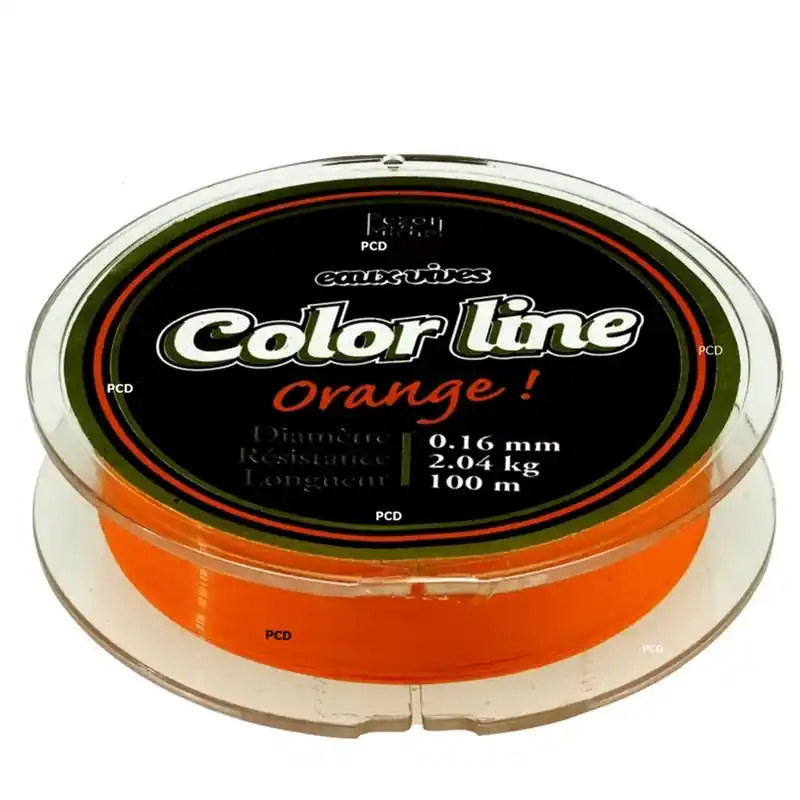 Nylon Pezon Et Michel Eaux Vives Color Line 100M Orange Bon Plan