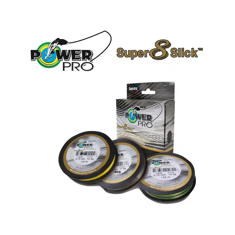 Produit De Marque TRESSE POWER PRO SUPER 8 SLICK BRUN 135M