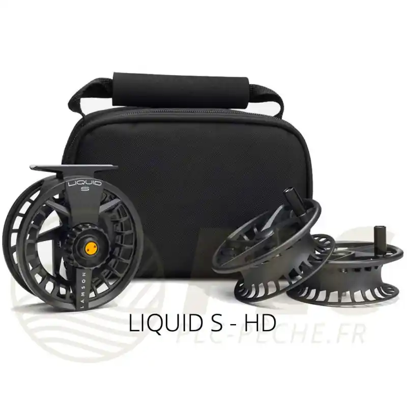 Pack Moulinet + Bobines LAMSON Liquid S -9+ HD Smoke Réduction