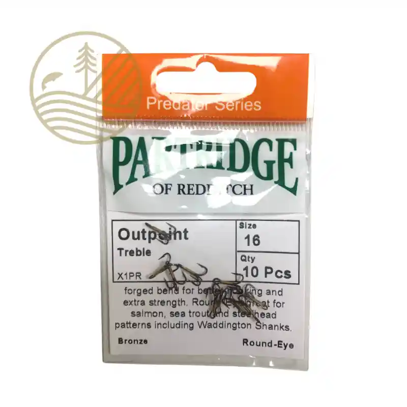 Hameçons mouche PARTRIDGE Outpoint Treble X1PR Solde