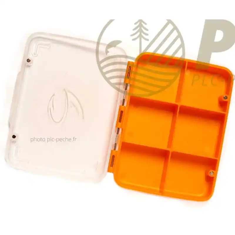 Boîte à Mouches FULLING MILL Tactical Max Box 6 Compt Orange Réduction