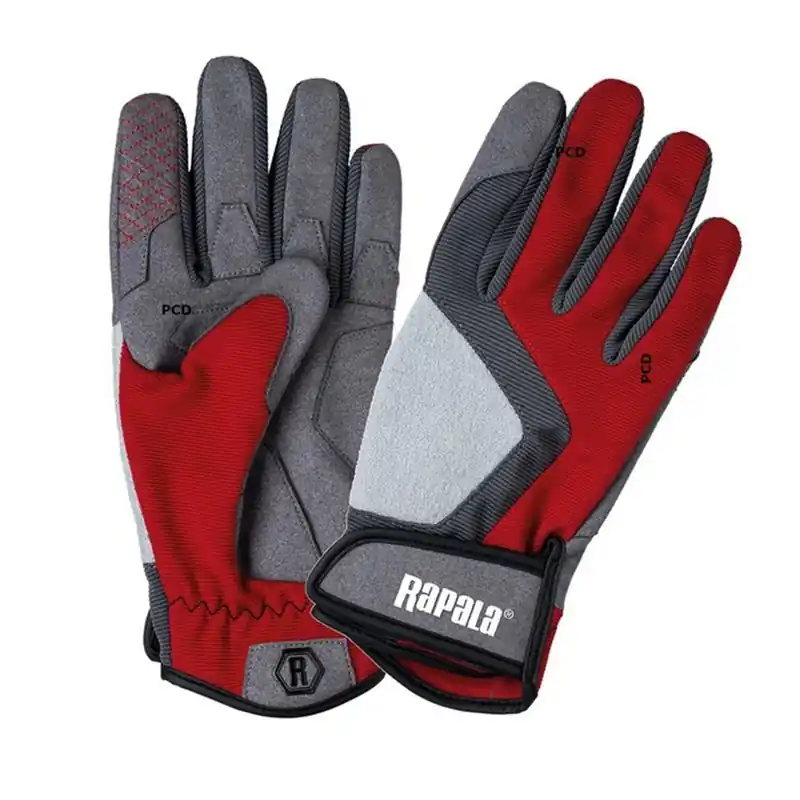 Gants Rapala Performance Gris Et Rouge Bon Marché